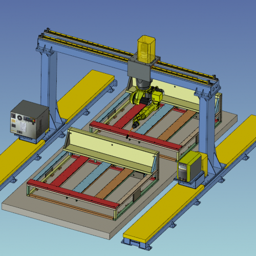 中间机架自动焊接机器人方案